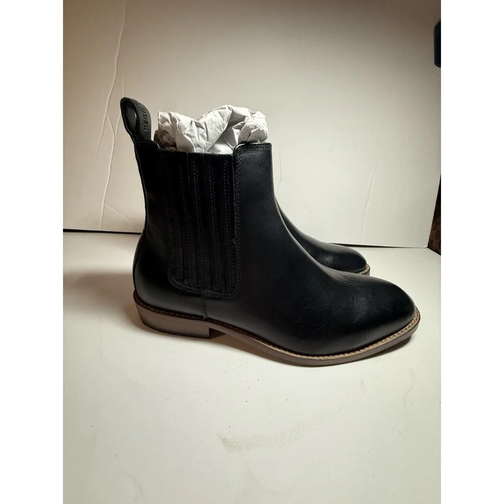 Steve Madden RYKER Black Chelsea Men's Ankle Boots Size 8.5D Men's